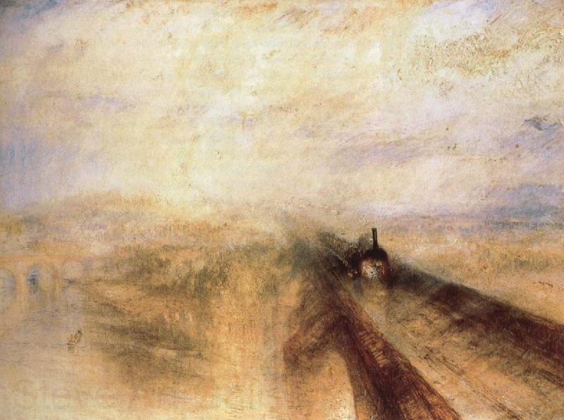 Joseph Mallord William Turner Rain,Steam and Speed-the Great Western Spain oil painting art